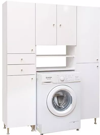 Στήλη Μπάνιου Δαπέδου Μ40xΒ35xΥ184cm Λευκό