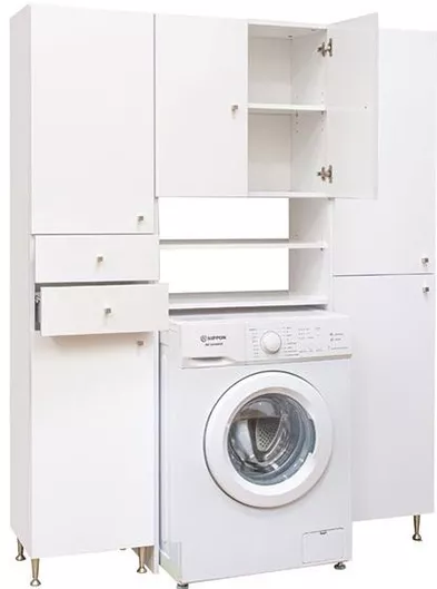 Στήλη Μπάνιου Δαπέδου Μ40xΒ35xΥ184cm Λευκό