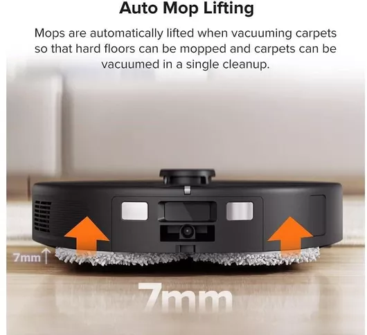 Σκούπα Ρομπότ Roborock Q Revo για Σκούπισμα & Σφουγγάρισμα με Χαρτογράφηση & Wi-Fi Μαύρο