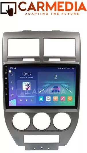 Ηχοσύστημα Αυτοκινήτου Carmedia για Jeep Compass / Patriot 2012 (Bluetooth/USB/WiFi/GPS/Apple-Carplay/Android-Auto) με Οθόνη Αφής 10"