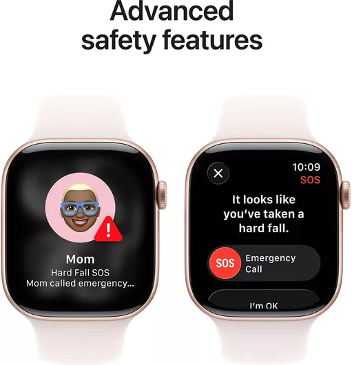 Apple Watch Series 11 GPS 42mm Rose Gold Aluminium Case & Light Blush Sport Band S/M