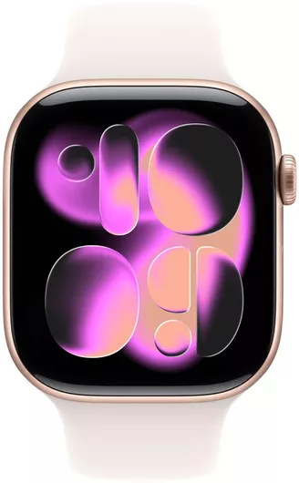 Apple Watch Series 11 GPS 46mm Rose Gold Aluminium Case & Light Blush Sport Band S/M