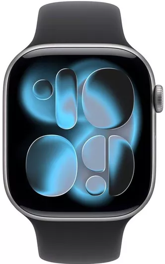 Apple Watch Series 11 GPS 42mm Space Grey Aluminium Case & Black Sport Band S/M