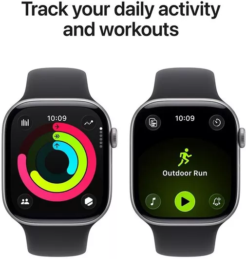 Apple Watch Series 11 GPS 42mm Space Grey Aluminium Case & Black Sport Band S/M