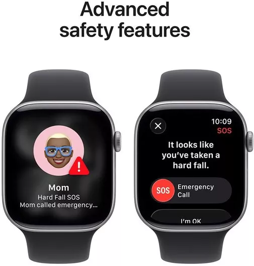 Apple Watch Series 11 GPS 42mm Space Grey Aluminium Case & Black Sport Band S/M