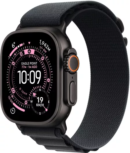 Apple Watch Ultra 3 GPS + Cellular 49mm Black Titanium Case & Black Alpine Loop Medium
