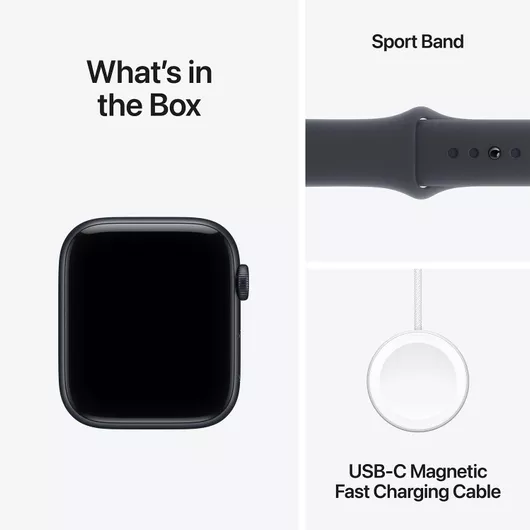 Apple Watch SE 3 2025 GPS 40mm Midnight Aluminium Case & Midnight Sport Band S/M