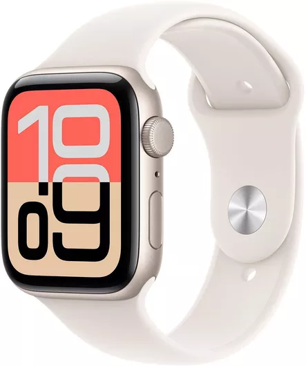 Apple Watch SE 3 2025 GPS 40mm Starlight Aluminium Case & Starlight Sport Band S/M