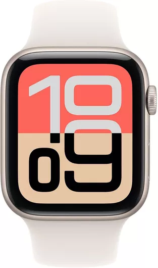 Apple Watch SE 3 2025 GPS 40mm Starlight Aluminium Case & Starlight Sport Band S/M