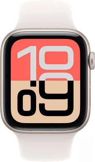 Apple Watch SE 3 2025 GPS 44mm Starlight Aluminium Case & Starlight Sport Band M/L