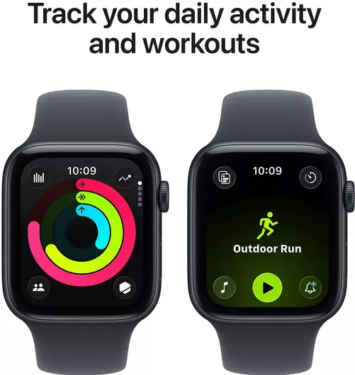 Apple Watch SE 3 2025 GPS + Cellular 40mm Midnight Aluminium Case & Midnight Sport Band M/L