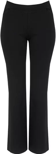 Mat Fashion Γυναικείο Παντελόνι Καμπάνα Ελαστικό Μαύρο