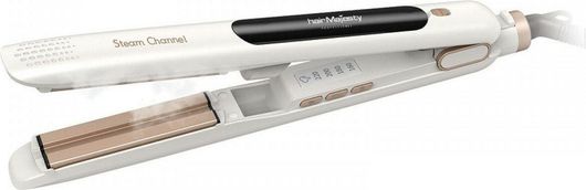 Hair Majesty Steam Channel HM-4022 Πρέσα Μαλλιών με Ατμό και Κεραμικές Πλάκες 48W