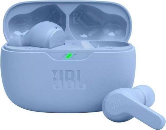 JBL Wave Beam In-ear Bluetooth Handsfree Ακουστικά με Αντοχή στον Ιδρώτα & Θήκη Φόρτισης Μπλε