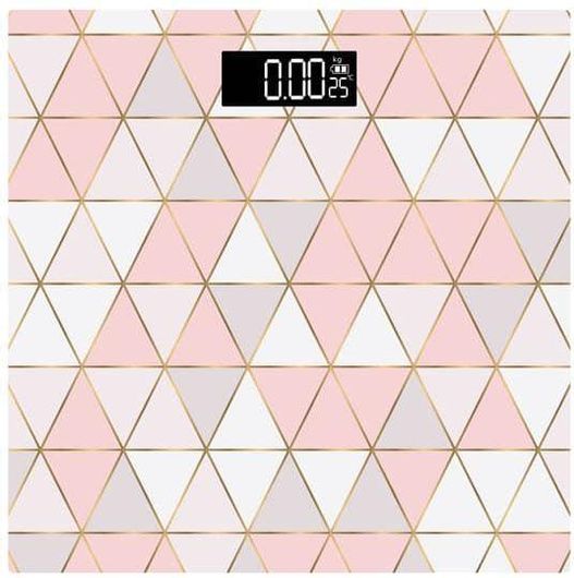 Ψηφιακή Ζυγαριά Μπάνιου Ankor Ρόμβοι Ροζ Χρυσό