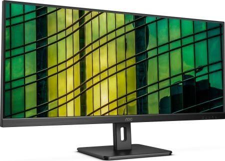 AOC U34E2M/BK VA Monitor 34" 3440x1400 με Χρόνο Απόκρισης 4ms GTG