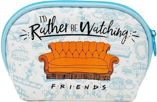 Blue Sky Studios FRIENDS Cosmetic Κασετίνα με 1 Θήκη Γαλάζιο I'd Rather be Watching