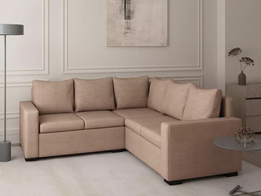 Καναπές Eterno Γωνιακός Κρεβάτι με Δεξιά Γωνία & Αποθηκευτικό Χώρο 215x215cm Γκρι