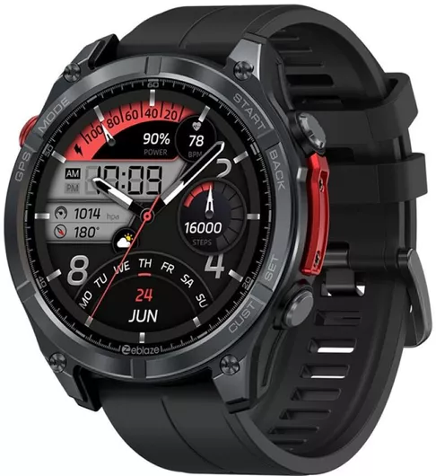 Smartwatch Zeblaze Stratos 4 Stainless Steel 49mm  (Μαύρο)