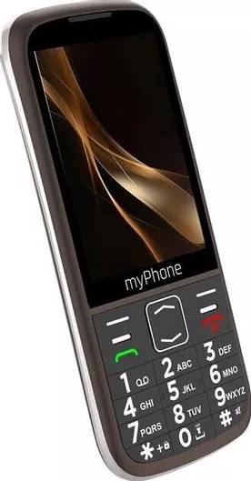 Κινητό Απλής Χρήσης MyPhone Halo 4 Plus LTE Dual SIM με Μεγάλα Κουμπιά Αγγλικό Μενού Praline Brown