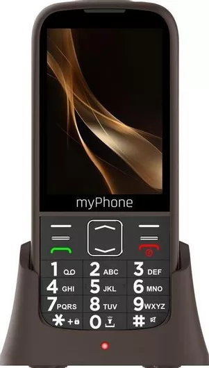 Κινητό Απλής Χρήσης MyPhone Halo 4 Plus LTE Dual SIM με Μεγάλα Κουμπιά Αγγλικό Μενού Praline Brown