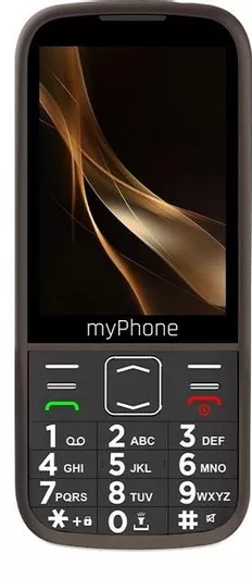 Κινητό Απλής Χρήσης MyPhone Halo 4 Plus LTE Dual SIM με Μεγάλα Κουμπιά Αγγλικό Μενού Praline Brown