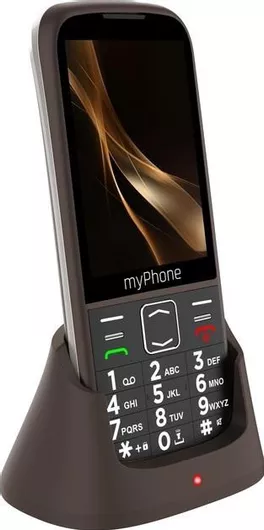 Κινητό Απλής Χρήσης MyPhone Halo 4 Plus LTE Dual SIM με Μεγάλα Κουμπιά Αγγλικό Μενού Praline Brown