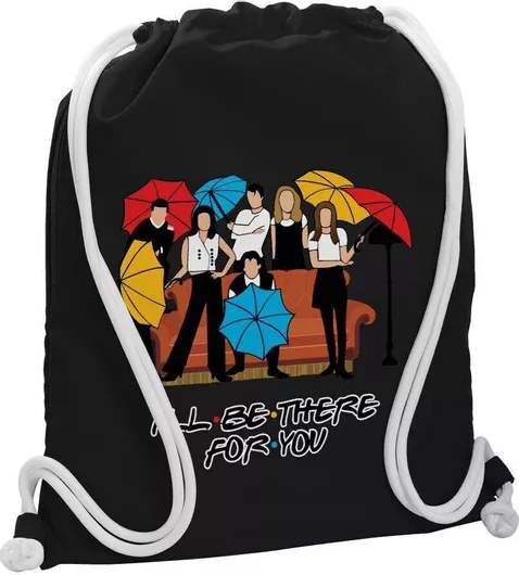 Παιδική Τσάντα Πλάτης Koupakoupa Friends Cover 40x48cm Μαύρο