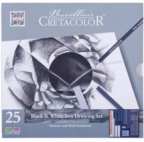 Cretacolor Σετ Ζωγραφικής σε Μεταλλική Κασετίνα 25τμχ