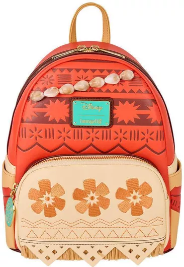 Παιδική Τσάντα Πλάτης Loungefly 26.67x26.86x11.43cm Disney Vaiana Moana Πορτοκαλί