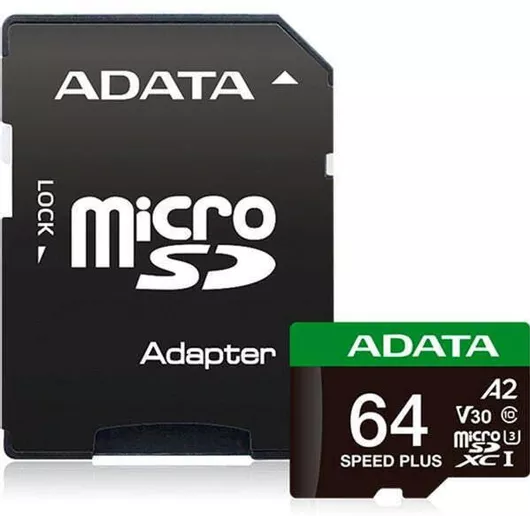 Κάρτα Μνήμης Adata microSDXC 64GB Class 10 U3 V30 A2 UHS-I