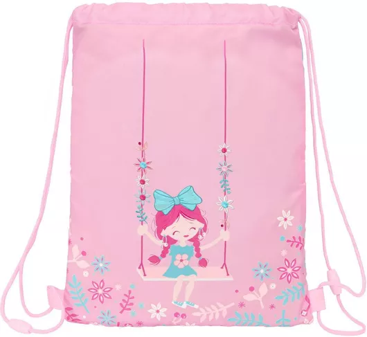 Σχολική Τσάντα Σχοινιά Glow Lab Swing 26 X 34 X 1 Cm Πολύχρωμο