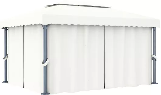 Κιόσκι Κήπου vidaXL Ανοιγόμενο 4x3m Λευκό