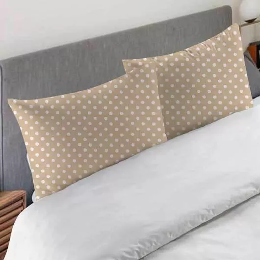 Σετ Μαξιλαροθήκες SpitiBazaar 50x70cm Μπεζ