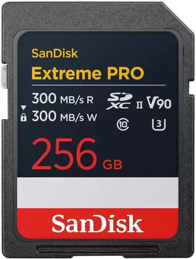 Κάρτα Μνήμης Sandisk Sdxc 256gb Extreme Pro Uhs-ii V90 8k 300mb/s