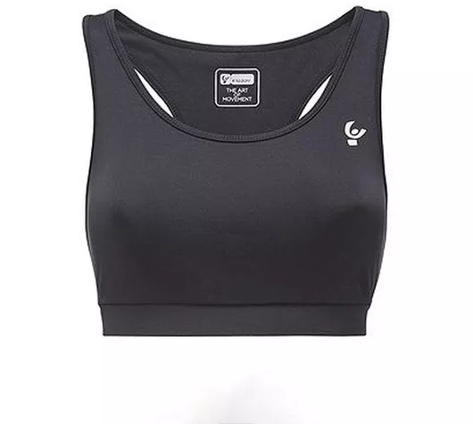 Γυναικείο Αθλητικό Μπουστάκι Μαύρο με Αφαιρούμενη Ενίσχυση