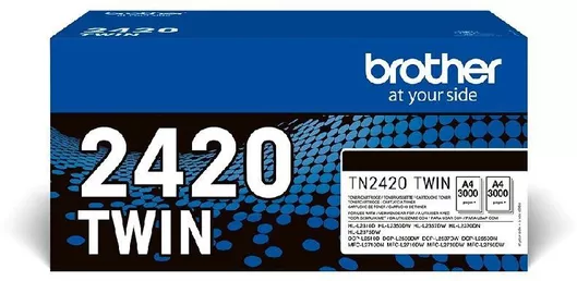 Toner Εκτυπωτή Laser Brother TN-2420 Γνήσιο Multipack Μαύρο High Capacity 2τμχ (TN-2420TWIN)