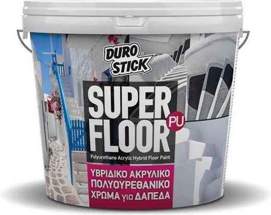 Χρώμα Ακρυλικό Durostick Super Floor Pu 10lt Γκρι