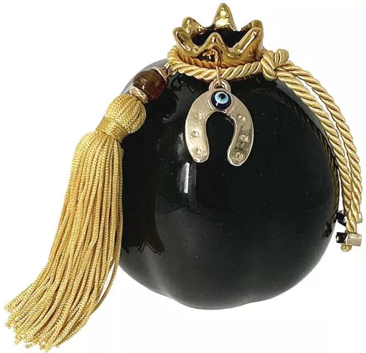 Γούρι Marhome Ρόδι Κεραμικό 9x10cm