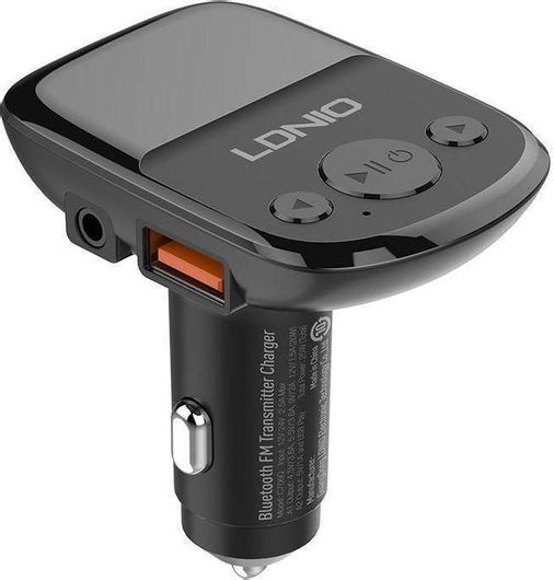 FM Transmitter Αυτοκινήτου Ldnio C706Q με Bluetooth & Καλώδιο Type-C
