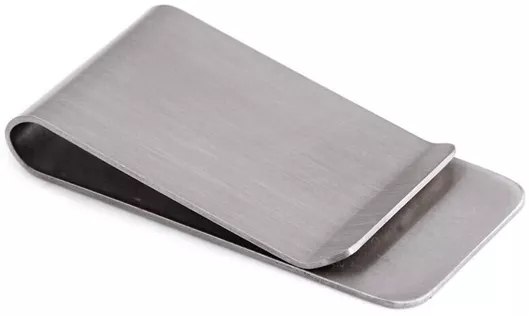 Ανδρικό Πορτοφόλι Money Clip Ασημί