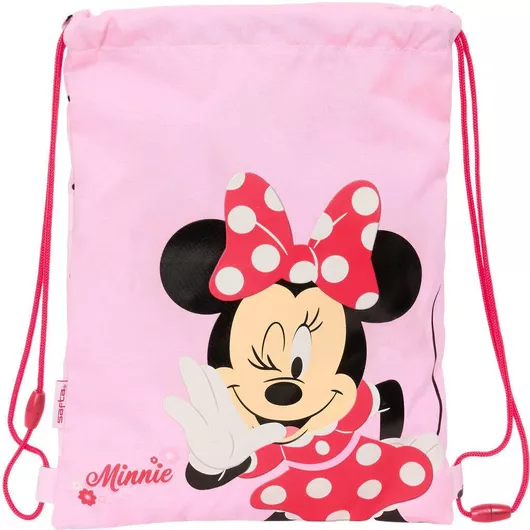 Σχολική Τσάντα Σχοινιά Minnie Mouse Naive 26 X 34 X 1 Cm Ροζ