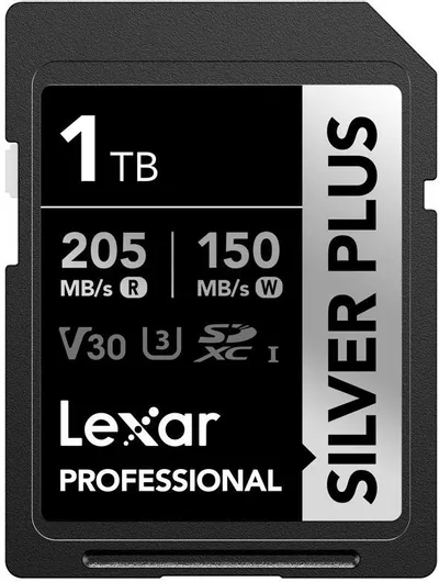 Κάρτα Μνήμης Lexar Professional Silver Plus 1066x Memory Card Lsdsipl001t-bnnng 1tb Sdxc Uhs-i U3 A2 V30