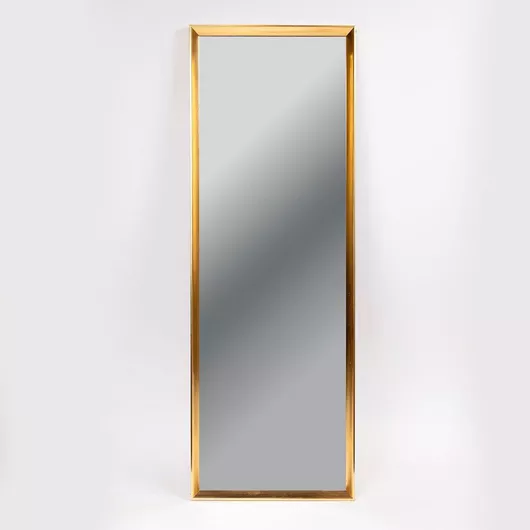 Καθρέπτες Τοίχου με Χρυσό Πλαστικό Πλαίσιο 90x30cm 2τμχ