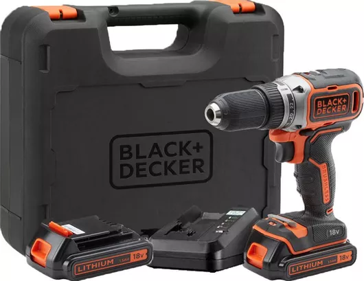 Δραπανοκατσάβιδο Black & Decker Μπαταρίας Brushless 18V 2x1.5Ah