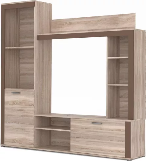 Σύνθετο Σαλονιού Badan Μ188xΒ35xΥ181cm Σονόμα - Μόκκα