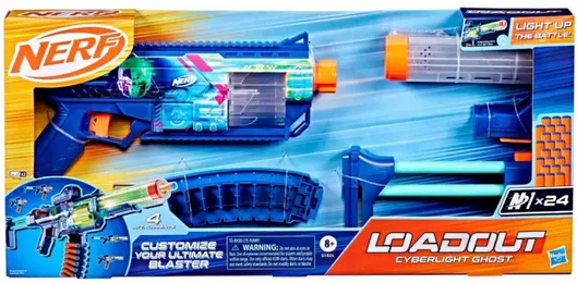 Nerf Εκτοξευτής Load Out - Cyberlight Ghost για 8+ Ετών