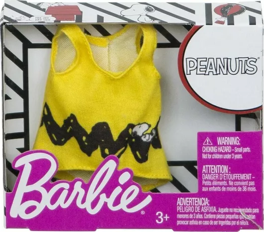Barbie Barbie Fashions Peanuts Yellow Tank για 3+ Ετών Mattel
