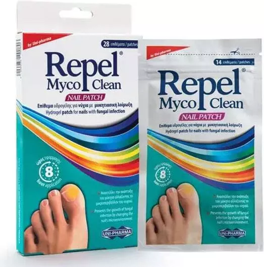 UNI-PHARMA Repel Myco Clean Nail Patch για Μύκητες Νυχιών 28 τεμάχια
