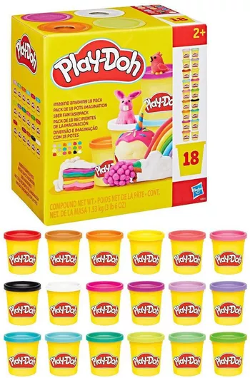 Πλαστελίνες - Παιχνίδι Hasbro Play-Doh 18τμχ για 3+ Ετών